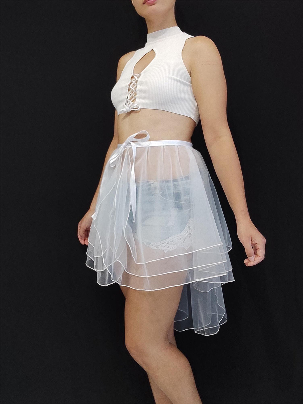 Tiered Skirt Overlay