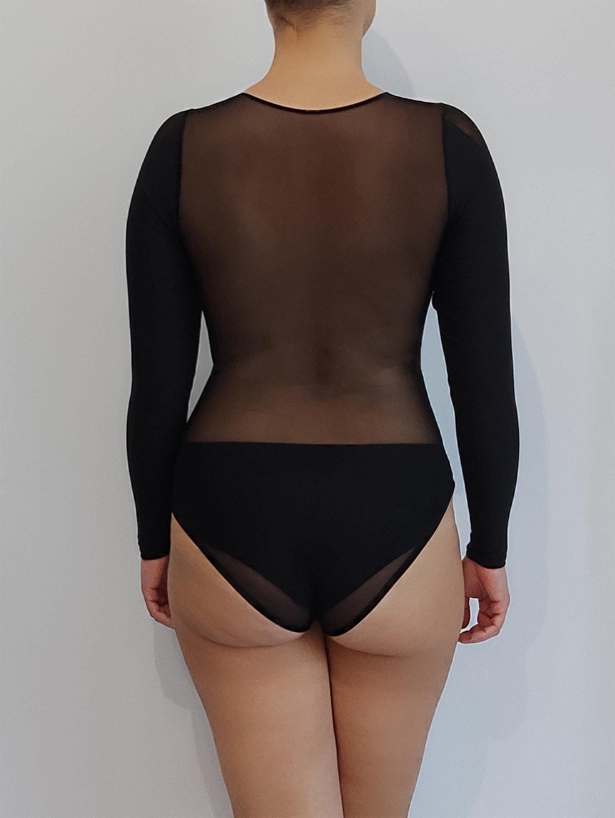 Plunge-Cut & Hourglass Illusion Mesh Back Body Bundle