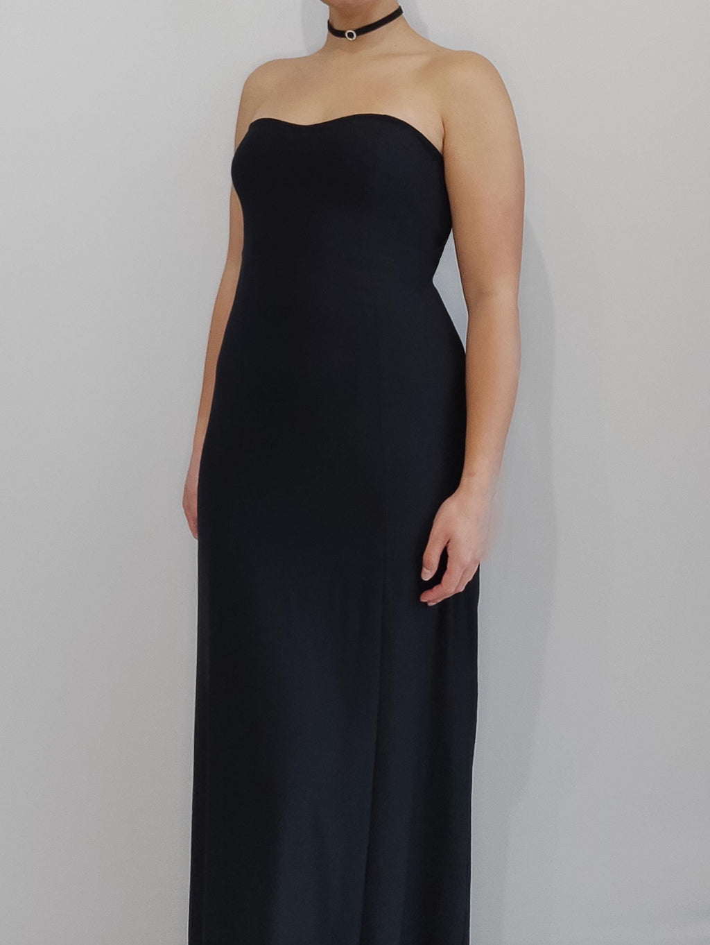 Strapless Evening Dress with Sweetheart Neckline