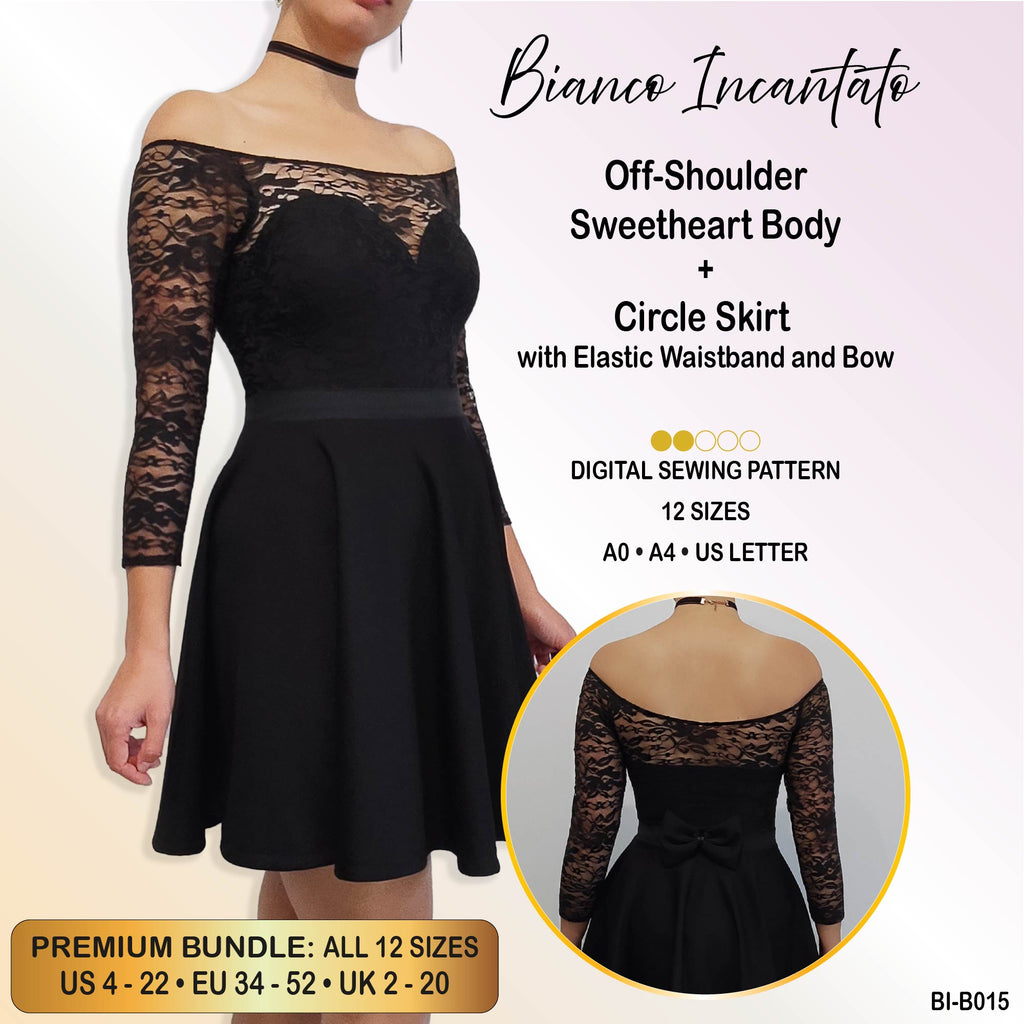 Off-Shoulder Sweetheart Body & Circle Skirt Bundle