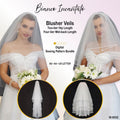 Blusher Veil Bundle, Long Two Tier & Short Four Tier