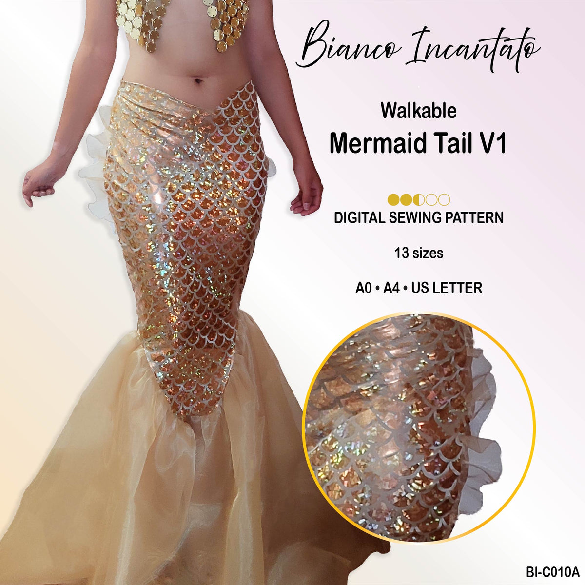 Walkable Mermaid Tail Skirt V1