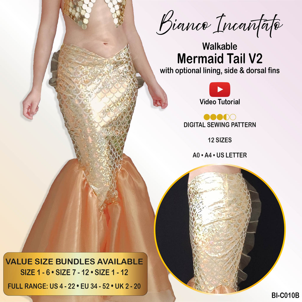 Walkable Mermaid Tail Skirt V2