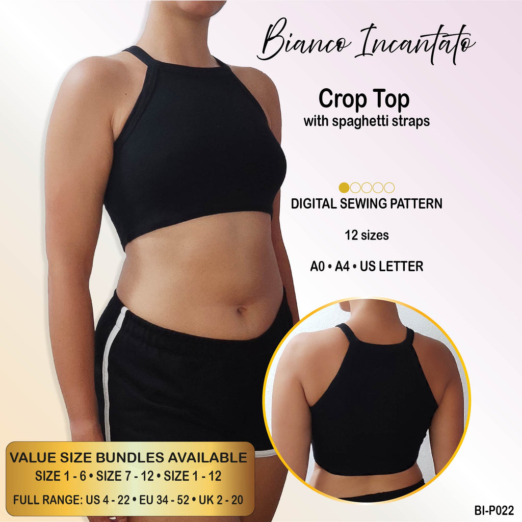 Crop Top with Spaghetti Straps