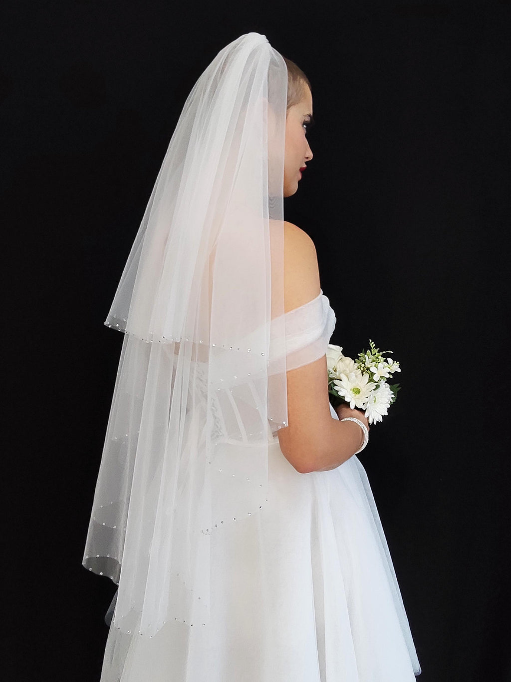 Two Tier Long Blusher Veil