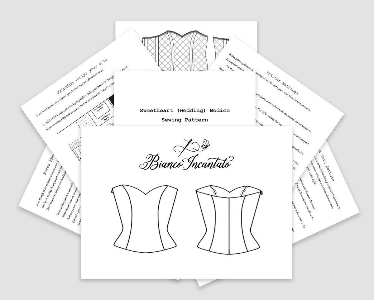 Sweetheart Neckline Zip-Up Bodice